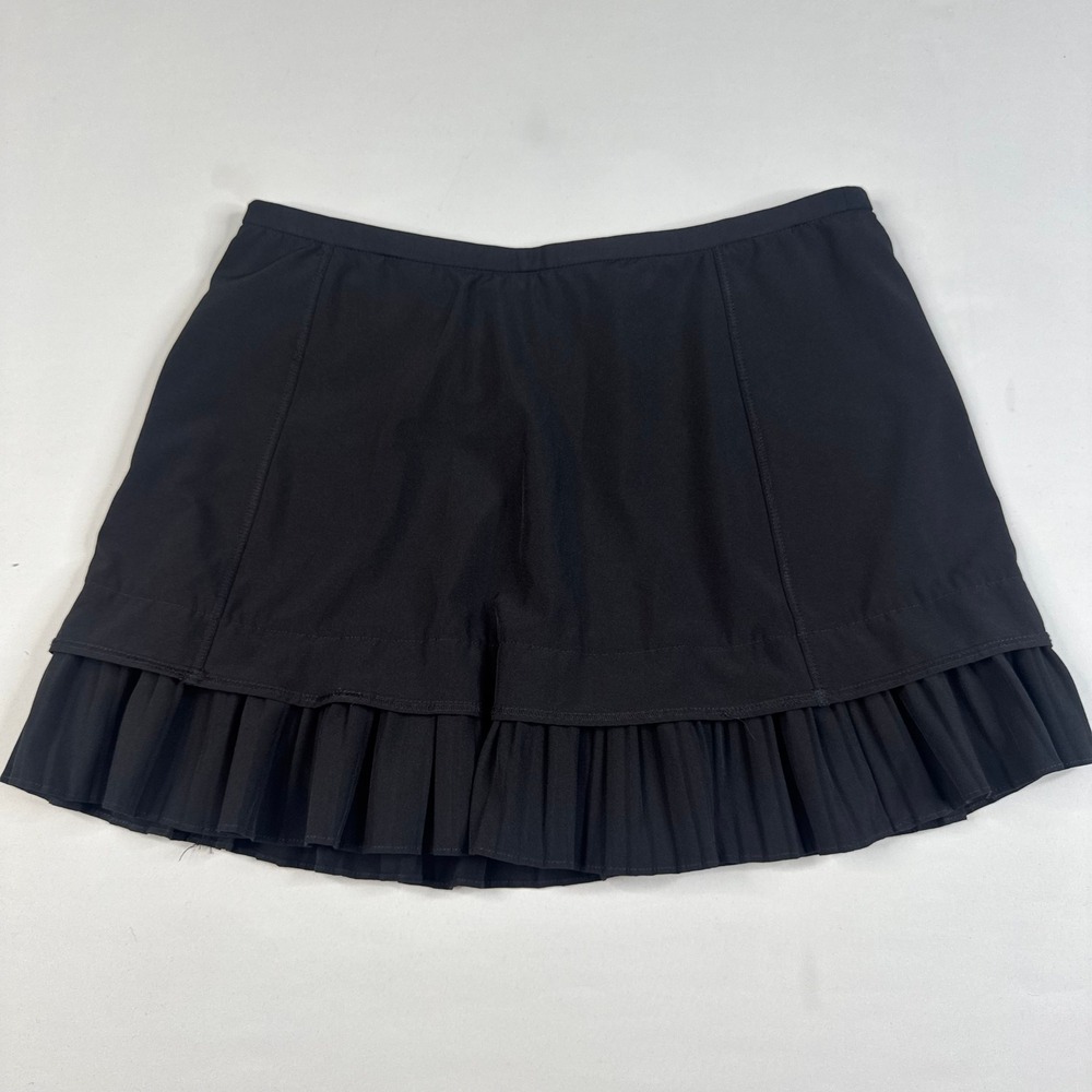 IBKÜL Skort Women Small Black Pleated Hem Athletic Tennis Golf Activewear